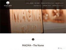 Tablet Screenshot of magmagallery.com